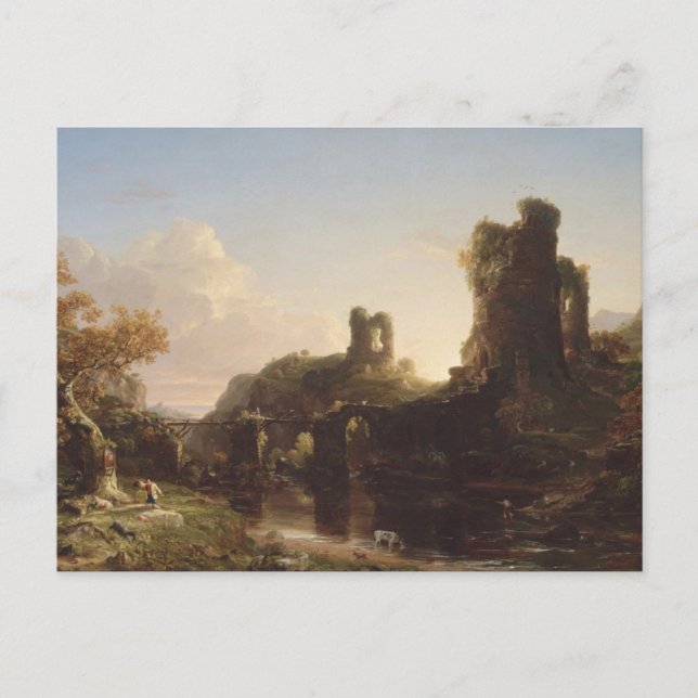 Ein italienischer Herbst von Thomas Cole Postcard Postkarte (Vorderseite)