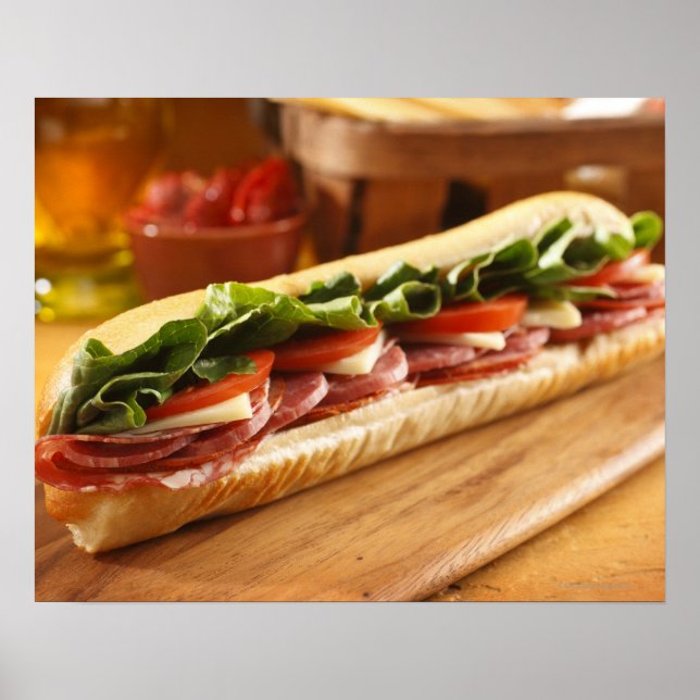 Ein italienisches Untersandwich mit 2 Poster (Vorne)