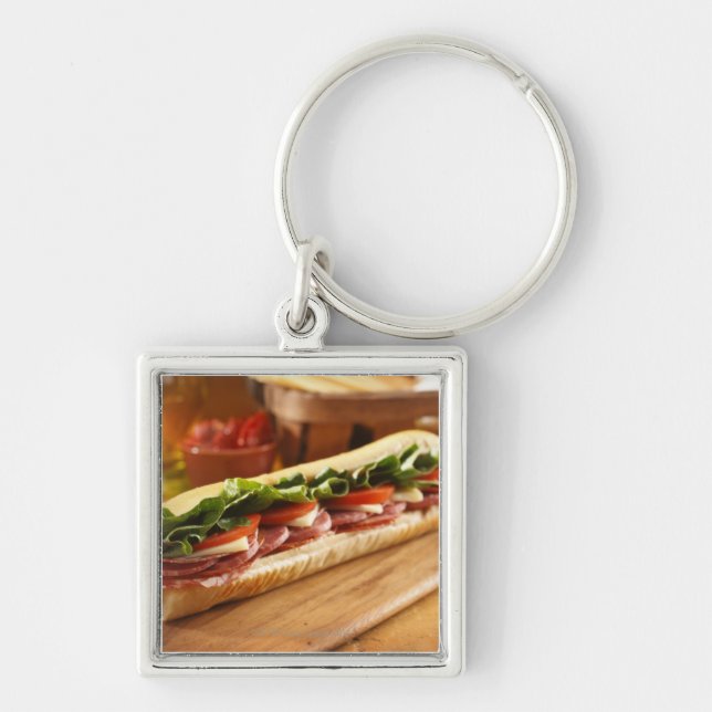 Ein italienisches Untersandwich mit 2 Schlüsselanhänger (Vorne)