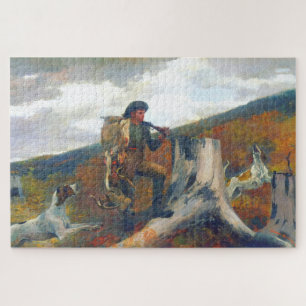 Ein Jäger und Hunde Winslow Homer Circa 1891