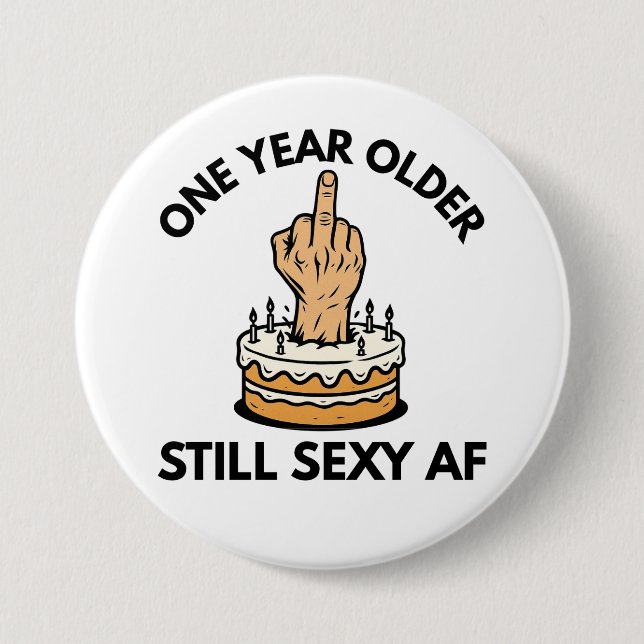 Ein Jahr älter Button (Vorderseite)