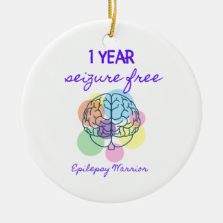 Ein Jahr Anfallsfrei Epilepsie Krieger Keramik Ornament