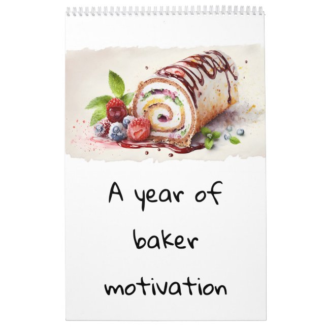 Ein Jahr der Bäckerinspirierungskalender Kalender (Titelbild)