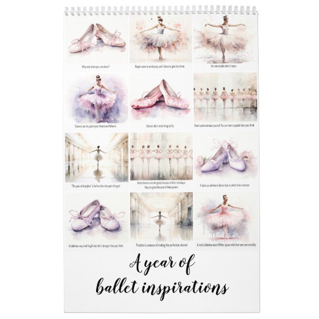 Ein Jahr der Ballettinspirierung Kalender (Titelbild)