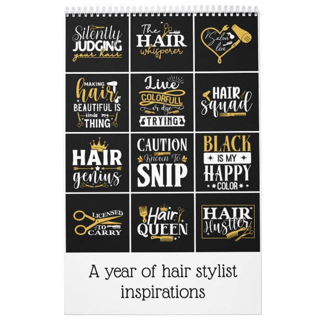 Ein Jahr der Haarstylist-Inspirationen Kalender (Titelbild)