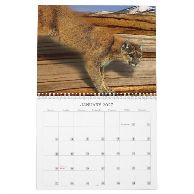 EIN JAHR DER NATUR KALENDER (Jan 2027)
