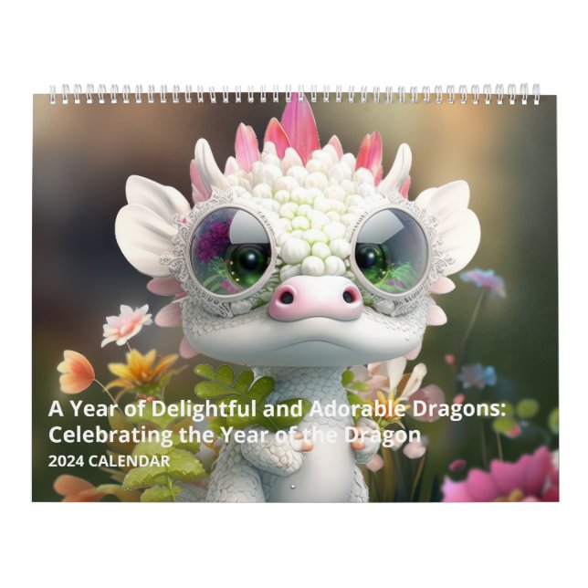 Ein Jahr der reizvollen und bezaubernden Drachen Kalender (Titelbild)