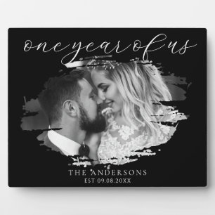 Ein Jahr des ersten Hochzeitstages Fotoplatte