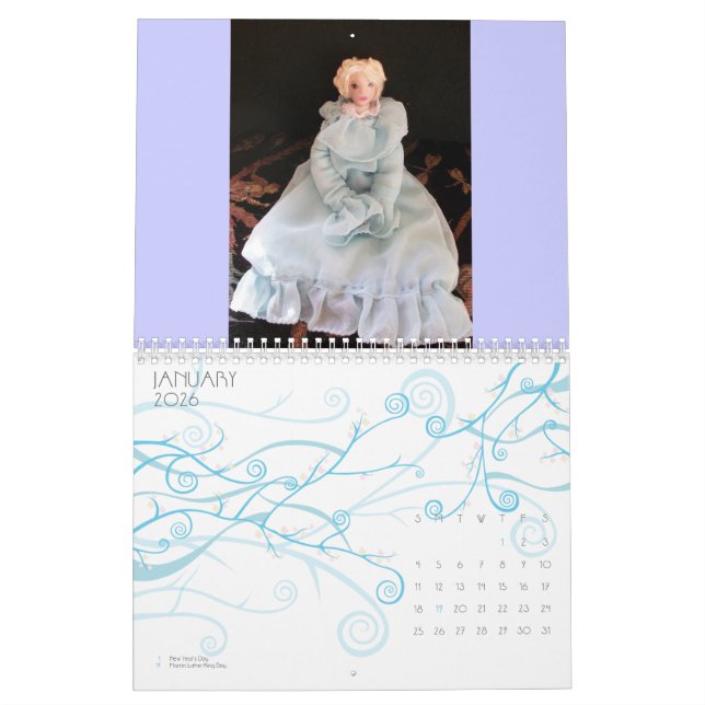 Ein Jahr des Puppen-Kalenders Kalender (Jan 2026)