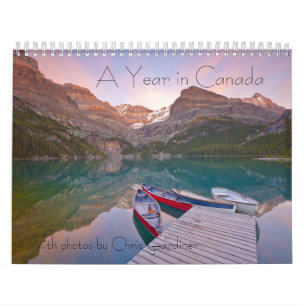 Ein Jahr in 12-monatigem Kalender Kanadas