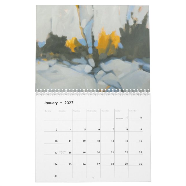 Ein Jahr Kunst in Maine Kalender (Jan 2027)