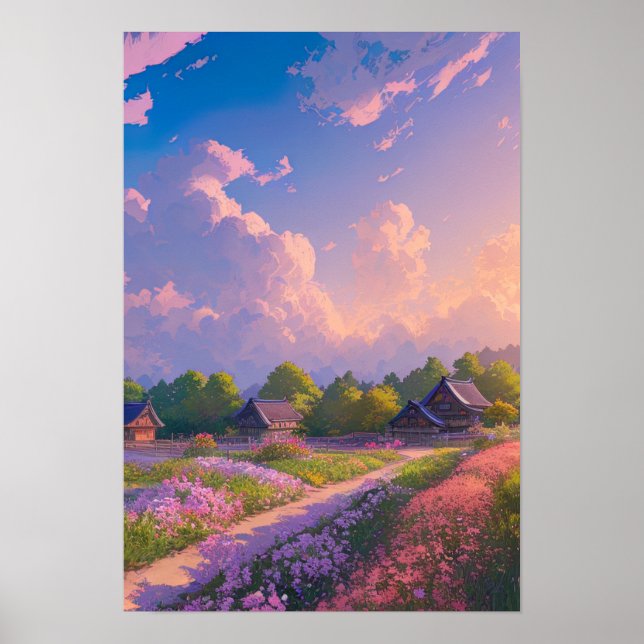 Ein japanisches Landdorf Poster (Vorne)