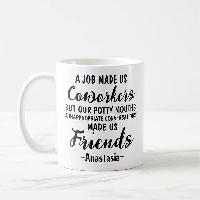 Ein Job, der uns Mitarbeiter macht | Kollegen Freu Kaffeetasse (Links)