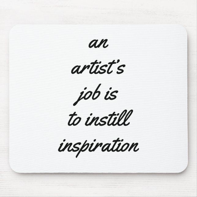 Ein Job-Maus-Pad eines Künstlers Mousepad (Vorne)