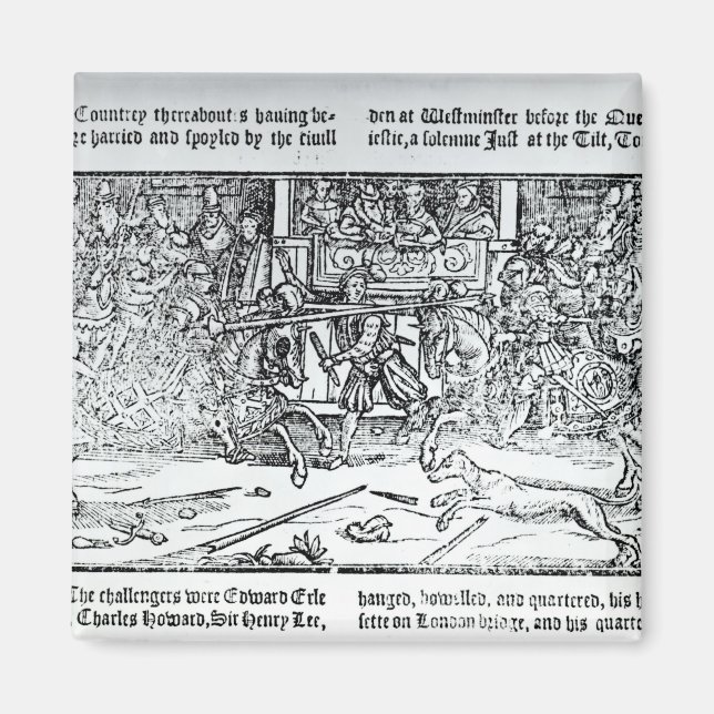 Ein Jousting-Turnier Magnet (Vorne)