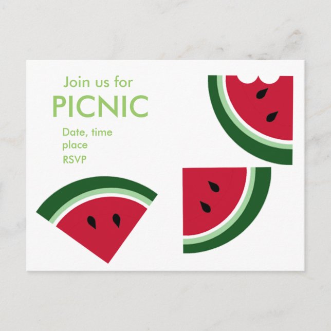 Ein Juicy Summer Picnic Postkarte (Vorderseite)