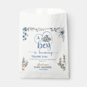 Ein Junge braut Tea Boy Baby Dusche Danke Geschenktütchen