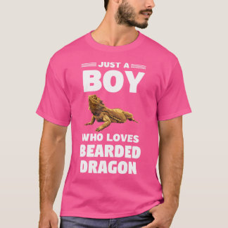Ein Junge, der bärtige Drachen Liebe Bartete Drach T-Shirt