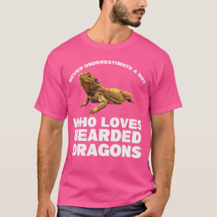 Ein Junge, der bärtige Drachen Liebe Bartete Drach T-Shirt