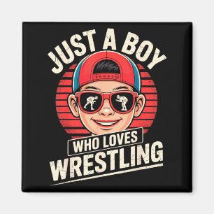 Ein Junge, der Wrestling-Wrestler-Militärische Kün Magnet