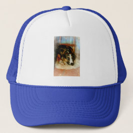 Ein Junge namens Trip Trucker Hat Truckerkappe