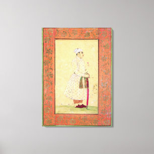 Ein junger Adlig des Mughal Gerichtes, vom Lar Leinwanddruck