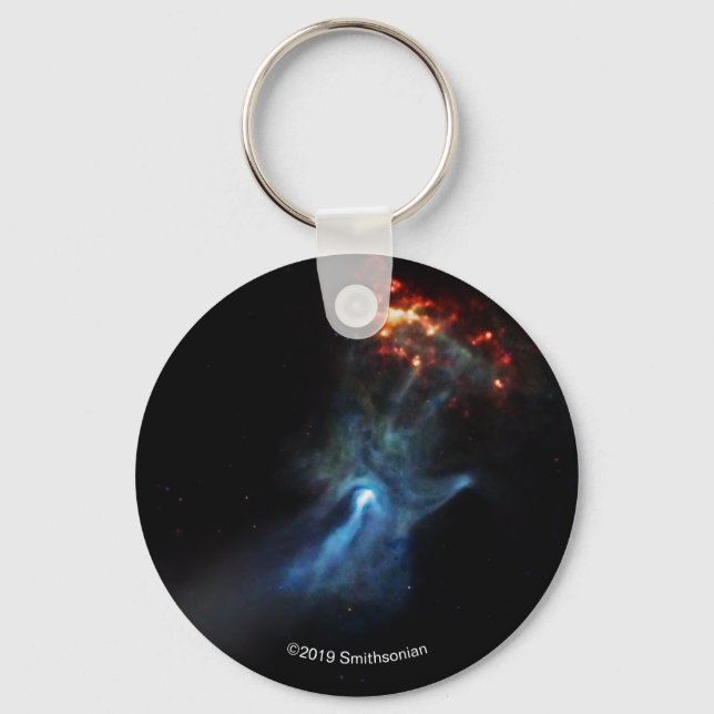 Ein junger Pulsar zeigt seine Hand Schlüsselanhänger (Vorderseite)