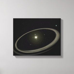 Ein junger Stern, umgeben von großen Planeten Leinwanddruck
