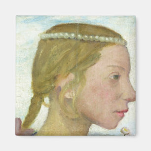 Ein junges Mädchen Magnet