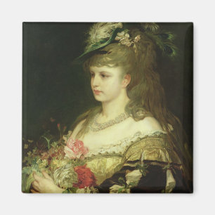 Ein junges Mädchen Magnet