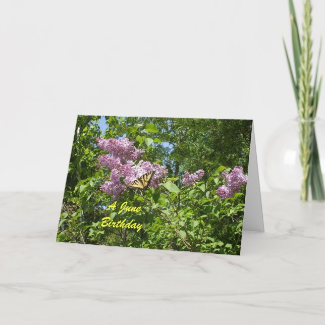 Ein Juni-Geburtstag Karte (Vorderseite)