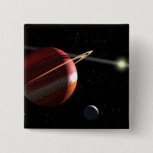 Ein Jupiter-Masse Planet, der den nahe gelegenen Button