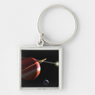 Ein Jupiter-Masse Planet, der den nahe gelegenen Schlüsselanhänger