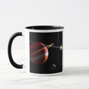 Ein Jupiter-Masse Planet, der den nahe gelegenen Tasse