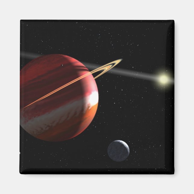 Ein Jupiter-Massen-Planet, der den nahegelegenen S Magnet (Vorne)