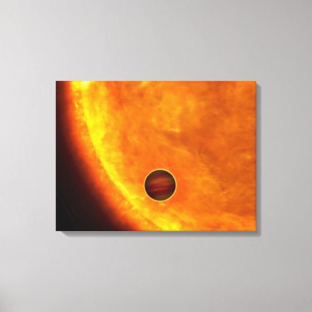 Ein jupitergroßer Planet Leinwanddruck (Vorderseite)