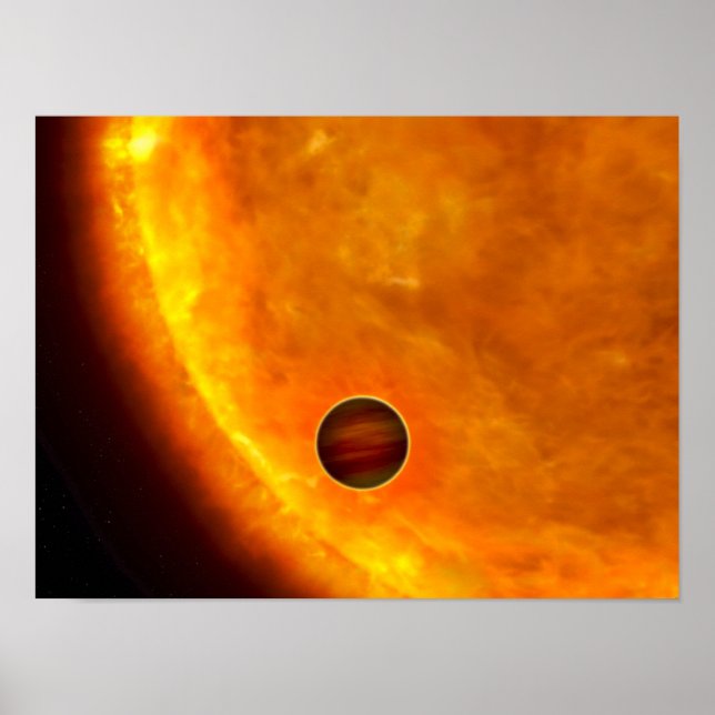 Ein jupitergroßer Planet Poster (Vorne)