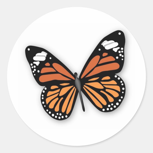 Ein Juwelierschmetterling Runder Aufkleber (Vorderseite)