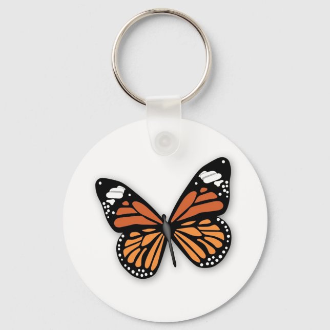Ein Juwelierschmetterling Schlüsselanhänger (Vorderseite)