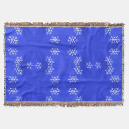 Ein Kaleidoskop aus Schneeflocken und Weihnachts-B Decke