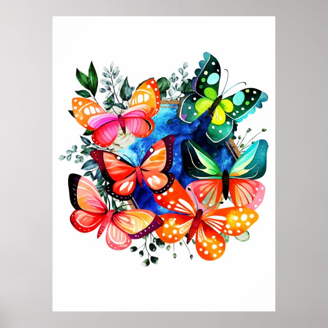 Ein Kaleidoskop von Schmetterlingen Poster (Vorne)