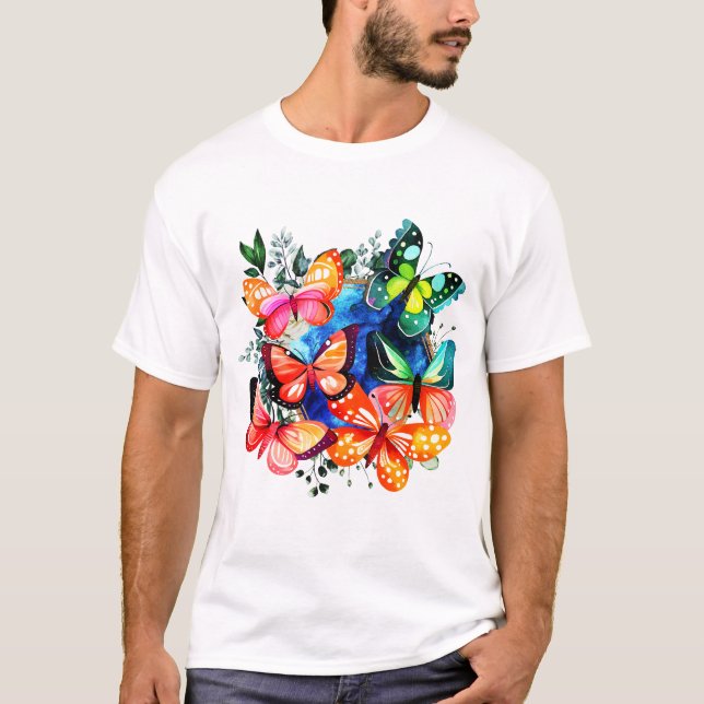 Ein Kaleidoskop von Schmetterlingen T-Shirt (Vorderseite)