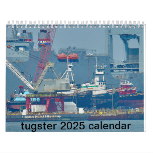 Ein Kalender 2025 mit dramatischen Schleppbootfahr