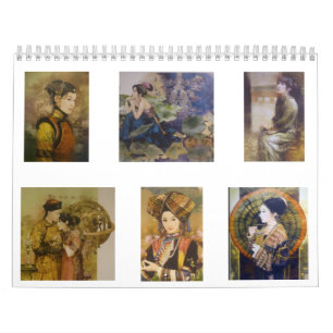 Ein Kalender der Kurtisanen des traditionellen