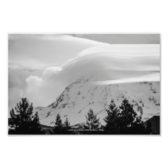 Ein kalter Tag im März Fotodruck (Vorne)