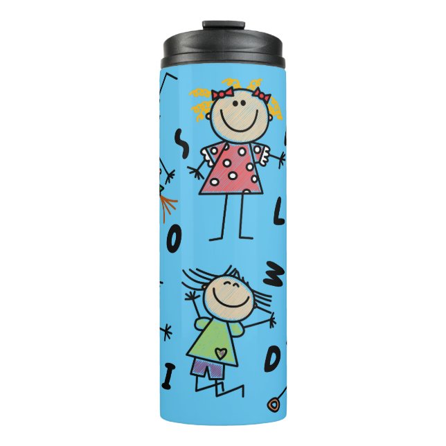 Ein kalter Welthermaltumbler Thermosbecher (Vorderseite)