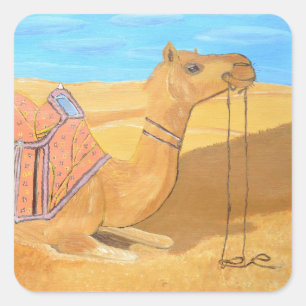 Ein Kammeraufkleber Quadratischer Aufkleber