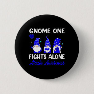 Ein Kampf allein Blue Ribbon Ataxia Bewusstsein Button