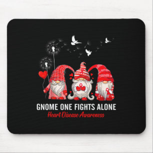 Ein Kampf allein Herzkrankheit Bewusstsein Mousepad