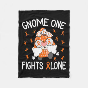 Ein Kampf allein Leukämie Bewusstsein Gnome Puppe  Fleecedecke